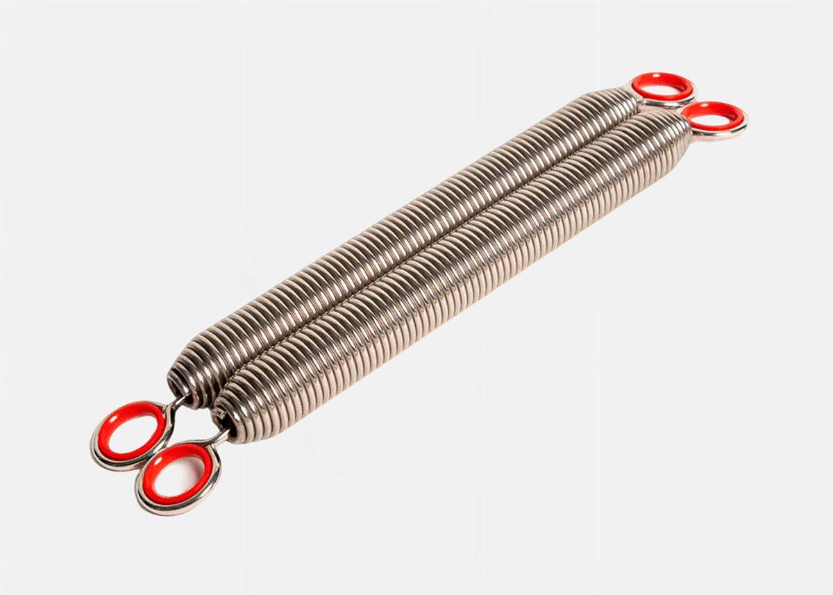 Set of four Pilates Wunda Chair Springs for Replacement, made of nickel-plated high carbon steel for durable resistance training.